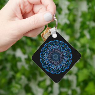 Llavero Keychain de Mandala Flor