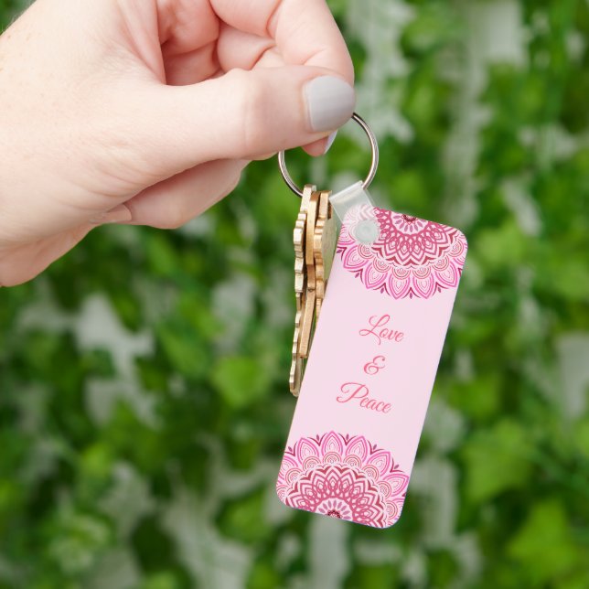Llavero Keychain de Mandala Flor (Mano)