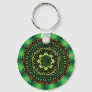 Llavero Keychain de Mandala Tierra
