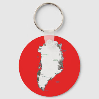 Llavero Keychain de Mapa de Groenlandia