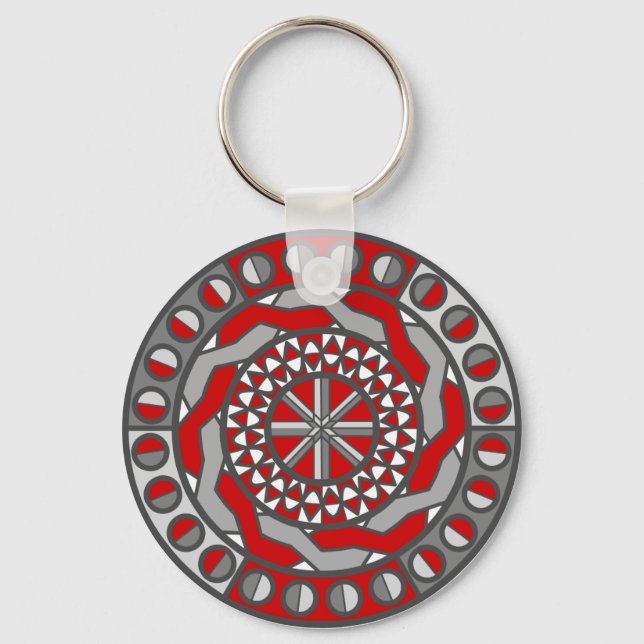 Llavero Keychain de Máquinas Rojas (Anverso)