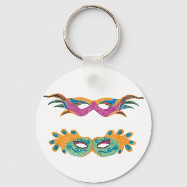 Llavero Keychain de Mardi Gras (Anverso)