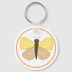 Llavero Keychain de mariposa alegre Erin Brie Art Keychain