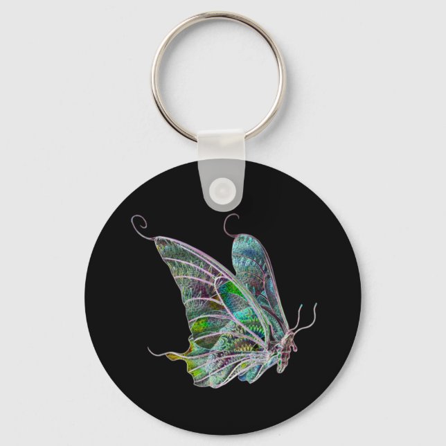 Llavero Keychain de mariposa exótica (Anverso)