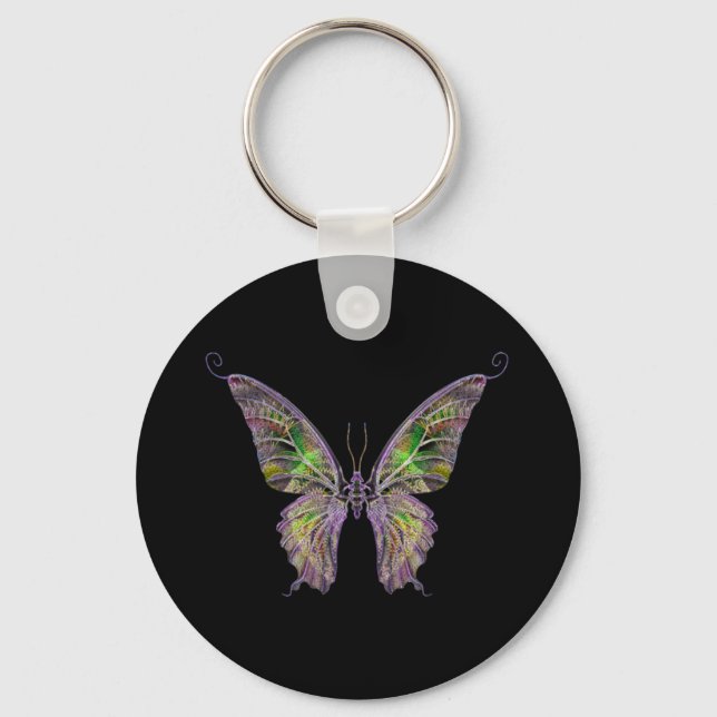 Llavero Keychain de mariposa exótica (Anverso)