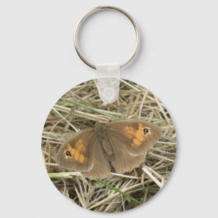 Llavero Keychain de mariposa marrón