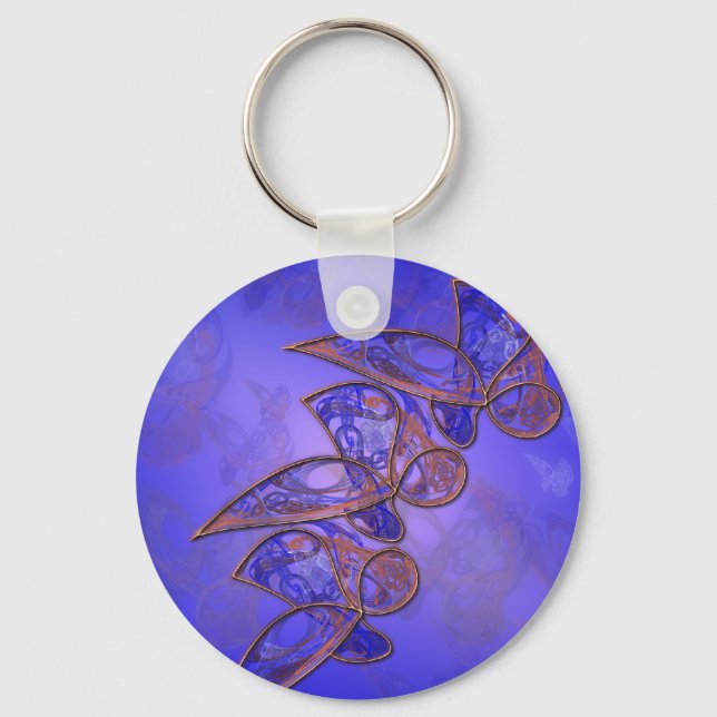 Llavero Keychain de mariposas de cobre (Anverso)