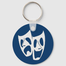 Keychain de máscaras de teatro