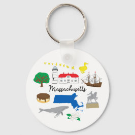 Llavero Keychain de Massachusetts