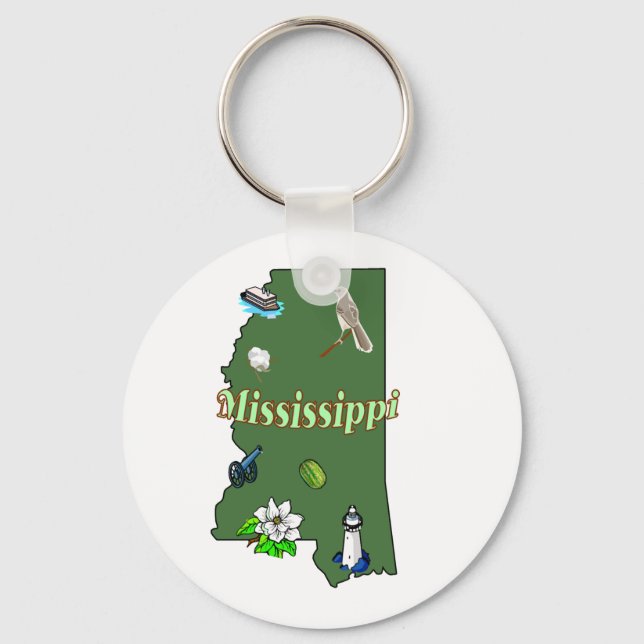 Llavero Keychain de Mississippi (Anverso)