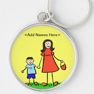 Llavero Keychain de Mommy & Me (Nombres de Personalizares