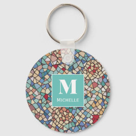 Llavero Keychain de mosaicos monográficos personalizados