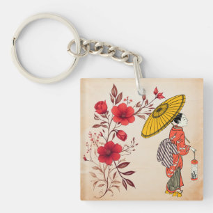 Llavero Keychain de mujeres asiáticas