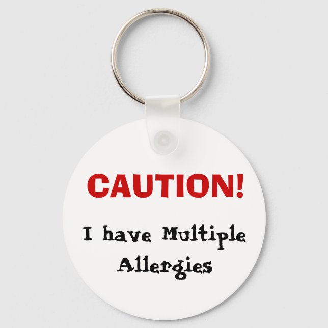 Llavero Keychain de múltiples alergias (Anverso)