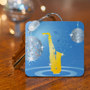 Llavero Keychain de música disco