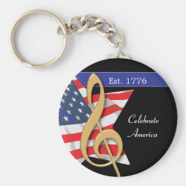 Llavero Keychain de música patriótica