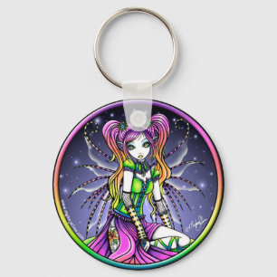 Llavero Keychain de Myra Celestial Rainbow Fairy