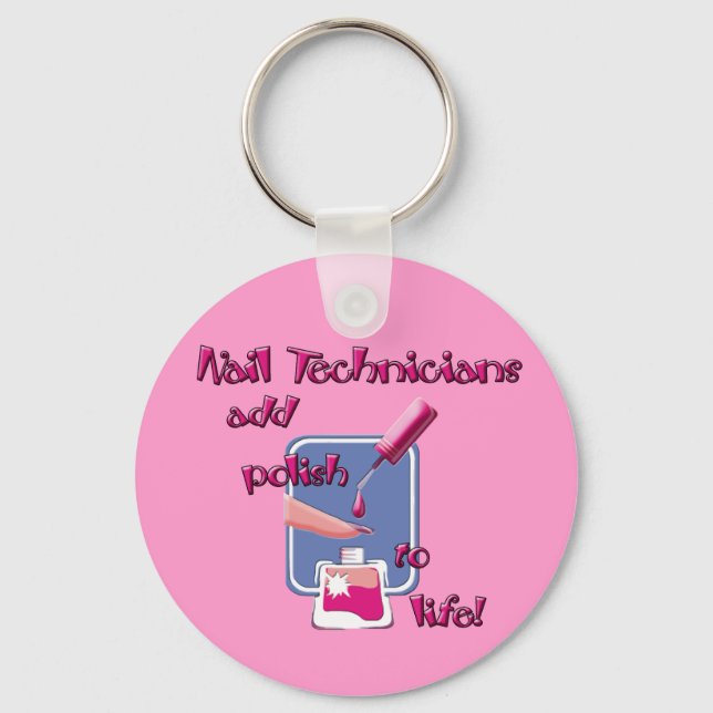 Llavero Keychain de Nail Technicians (Anverso)