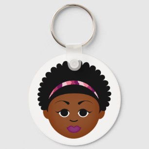 Llavero Keychain de Natural Me (Chica Afro)