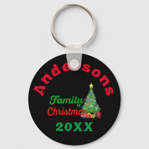 Llavero Keychain de Navidades familiares - Personalizado S