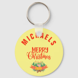 Llavero Keychain de Navidades familiares personalizados, X
