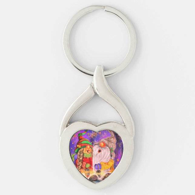 Llavero Keychain de Navidades Gnomes Felices (Anverso)