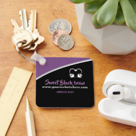 Llavero Keychain de negocios promocionales de Black Bean