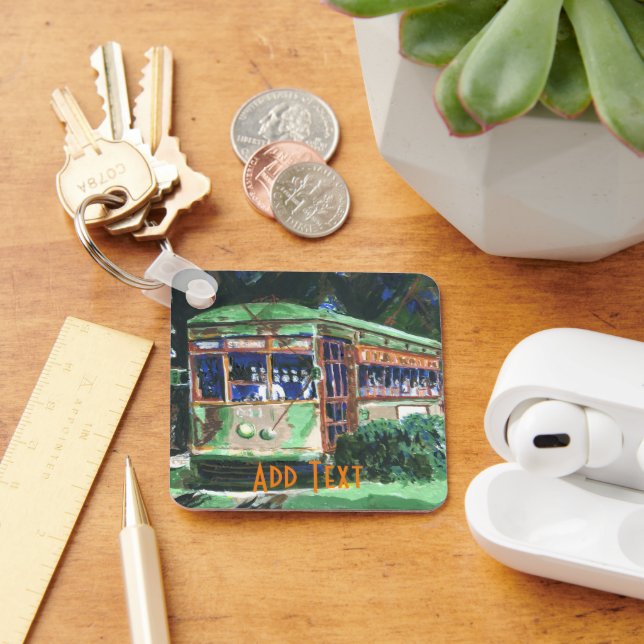 Llavero Keychain de New Orleans Streetcar (Escritorio )