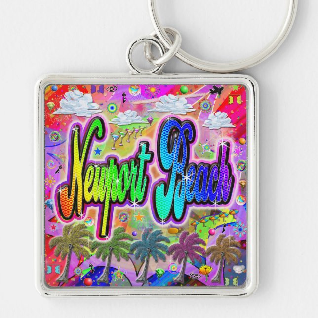 Llavero Keychain de Newport Beach Vista Express (Frente)