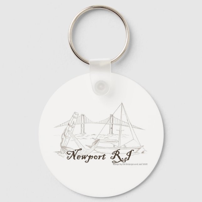Llavero Keychain de Newport RI (Anverso)