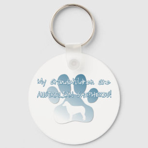 Llavero Keychain de nietos pastores australianos