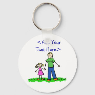 Llavero Keychain de niñas pequeñas de papá (rubio)