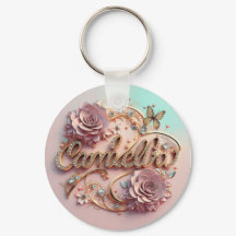 Keychain de nombre de Camelia