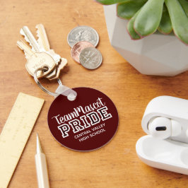 Llavero Keychain de nombre de mascota del orgullo escolar