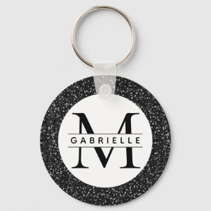 Llavero Keychain de nombre inicial y personalizado de Purp
