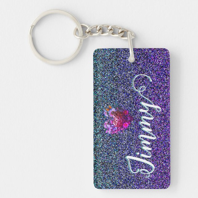 Llavero Keychain de nombre Jimmy personalizado - Corazón f (Frente)
