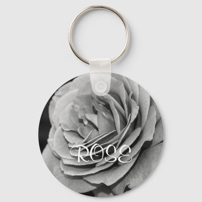 Llavero Keychain de nombres de Rosas de los Jardínes Blanc (Anverso)