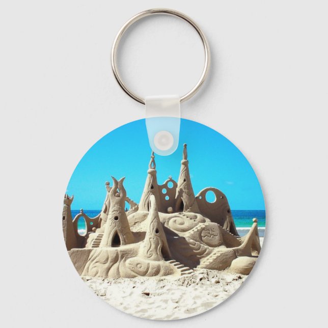 Llavero Keychain de Noosa Beach Sandcastle (Anverso)