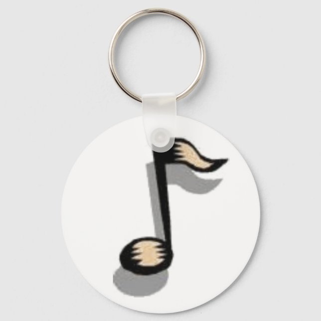 Llavero Keychain de notas de música (Anverso)