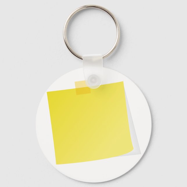 Llavero Keychain de notas de publicación amarilla (Anverso)