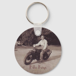 Llavero Keychain de Novedad de motocicletas fotográficas a