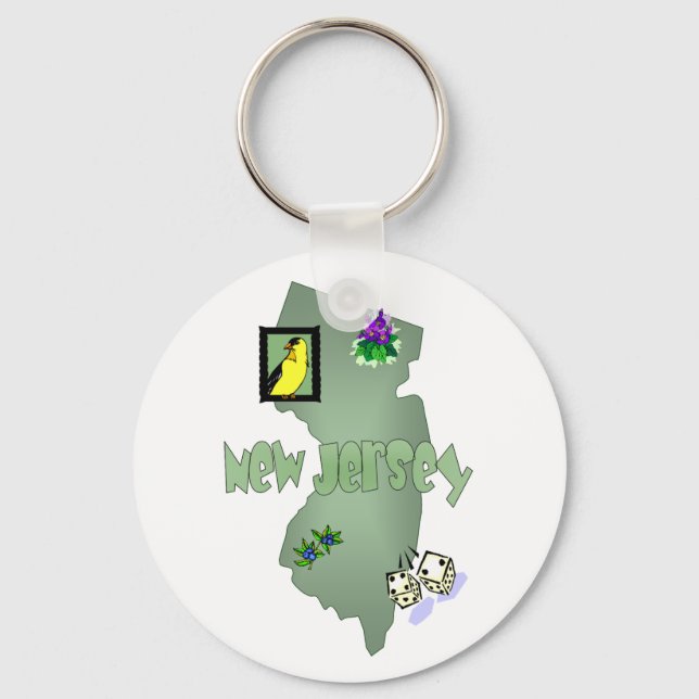 Llavero Keychain de Nueva Jersey (Anverso)