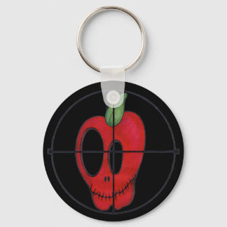 Llavero Keychain de OBA, logo del objetivo del cráneo de m