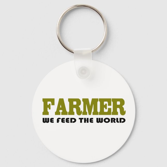 Llavero Keychain de ocupación de agricultores (Anverso)