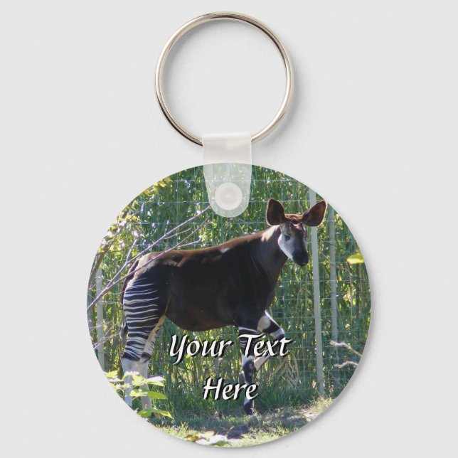 Llavero Keychain de Okapi (Anverso)