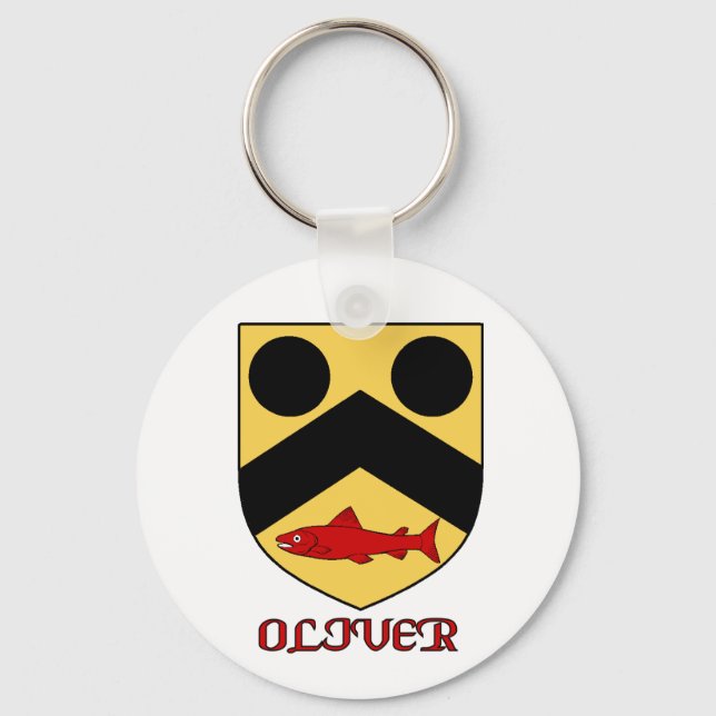 Llavero Keychain de Oliver Family Shield (Anverso)