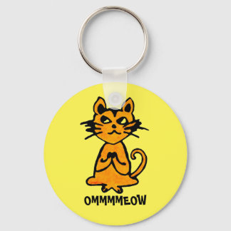 Llavero Keychain de Om Cat - Graciosos Regalos De Yoga