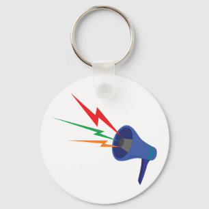 Llavero Keychain de ondas sonoras Megaphone