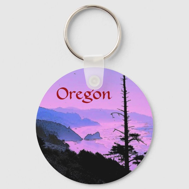 Llavero Keychain de Oregon Coast (Anverso)