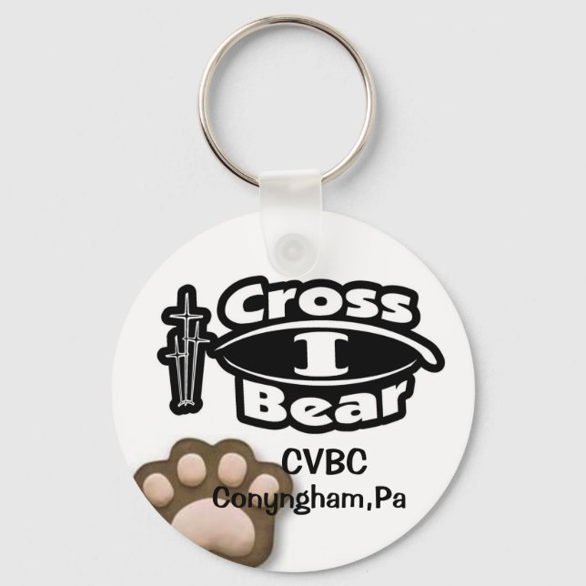 Llavero Keychain de oso cruzado (Anverso)